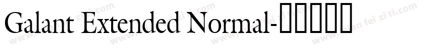 Galant Extended Normal字体转换